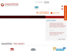 Tablet Screenshot of galgotiacollege.edu